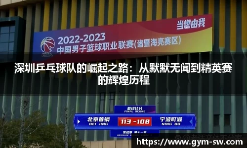 深圳乒乓球队的崛起之路：从默默无闻到精英赛的辉煌历程