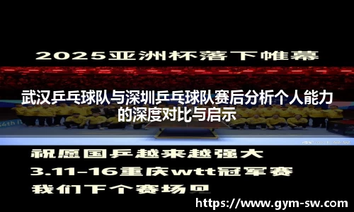 武汉乒乓球队与深圳乒乓球队赛后分析个人能力的深度对比与启示