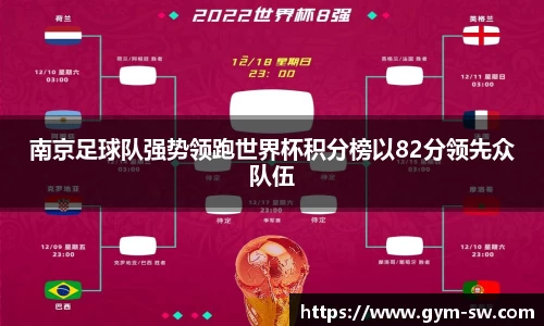 南京足球队强势领跑世界杯积分榜以82分领先众队伍